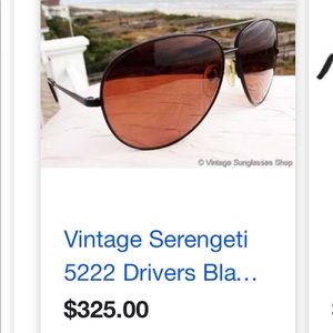 ✨ Serengeti 5222 Drivers Black Sunglasses ✨
